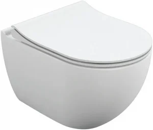 Унитаз подвесной безободковый Cersanit Brasko Smart Clean On DPL EO slim LP белый 64824