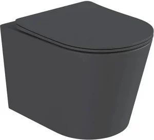 Унитаз подвесной безободковый Hansmann keramik Round Dark Grey темно-серый УНИ0020