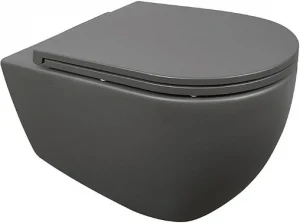 Унитаз подвесной безободковый ISVEA Infinity антрацит 10NF02001-2C