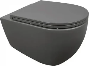 Унитаз подвесной безободковый ISVEA Infinity Vortex антрацит 10NF02003-2C