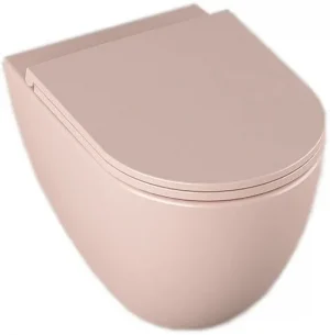 Унитаз подвесной безободковый ISVEA Infinity Vortex лососевый 10NF02003-2S