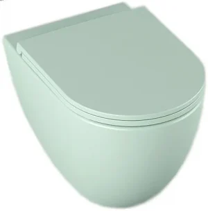 Унитаз подвесной безободковый ISVEA Infinity Vortex мятный 10NF02003-2T