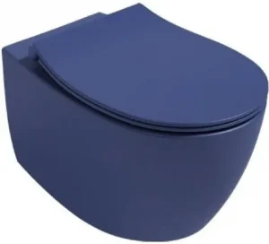 Унитаз подвесной безободковый ISVEA Sentimenti Neo синий матовый 10AR02010-2Z