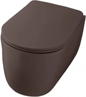 Унитаз подвесной безободковый Kerasan Nolita Tornado Borgogna matt 531575