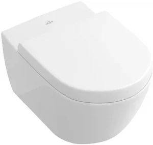 Унитаз подвесной безободковый Villeroy&Boch Subway 2.0 CeramicPlus белый 5614R0R1