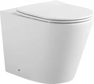 Унитаз приставной безободковый Aquanet Atago 2.0 F Rimless белый Atago 2.0 F
