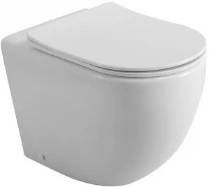 Унитаз приставной безободковый BelBagno Sfera-R белый BB2141CBR/SC