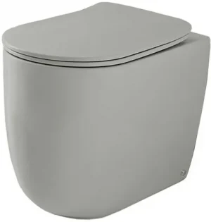 Унитаз приставной безободковый Kerasan Nolita Tornado Grigio matt 531959