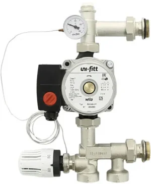 Узел насосно-смесительный с насосом Wilo Star RS 25/6-130 Uni-fitt Solomix Mini 474W1100