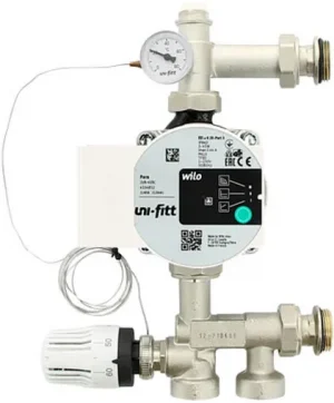 Узел насосно-смесительный с насосом Wilo Yonos PARA RS25/6 130 Uni-fitt Solomix Mini 474P1100