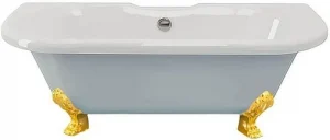 Ванна из искусственного камня Esse Capri 170x75 ножки золото