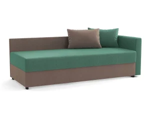 Диван-кровать Мальта М жаккард тесла грин/корица