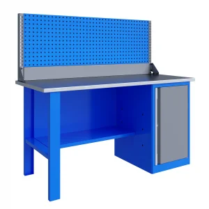 Стол-верстак слесарный однотумбовый, ВхШхГ 1470x1596x696, TNC 161.17.3-1