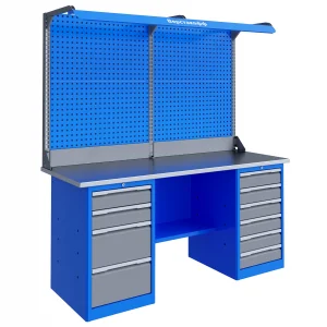 Верстак слесарный двухтумбовый, ВхШхГ 1965x1796x696, TNC 181.46.2-2F