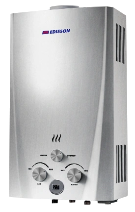 Водонагреватель проточный газовый Edisson Flame F 20 D (silver) 361102