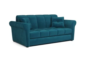 Диван Гранд бархат сине-зеленый Star Velvet 43 Black green