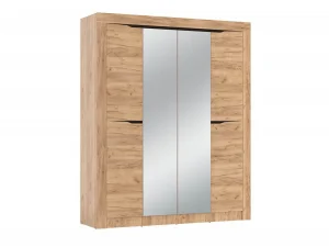 90.01 шкаф для одежды Флорида Дуб золотой / Венге