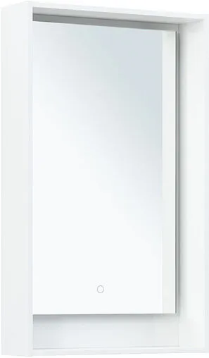 Зеркало с подсветкой Aquanet Милан 50 белый глянец 00336390