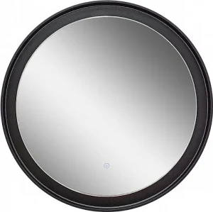 Зеркало с подсветкой Continent Planet black Led 70 с бесконтактным сенсором чёрный ЗЛП1188