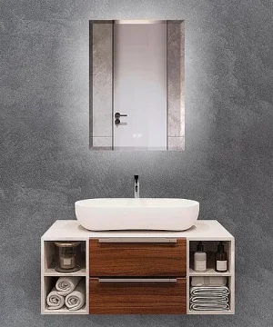 Зеркало с подсветкой Terminus Аврора 70x60 с подогревом 01M70х60B