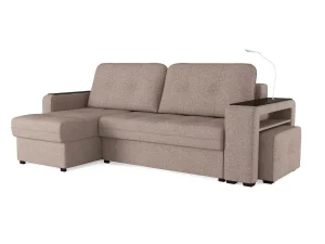 Диван угловой Smart 4 Б3-1Пф-2Т-Б4 Рогожка Sherlock 932